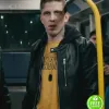 NOBODY ALEKSANDR PAL (TEDDY KUZNETSOV) BLACK LEATHER JACKET