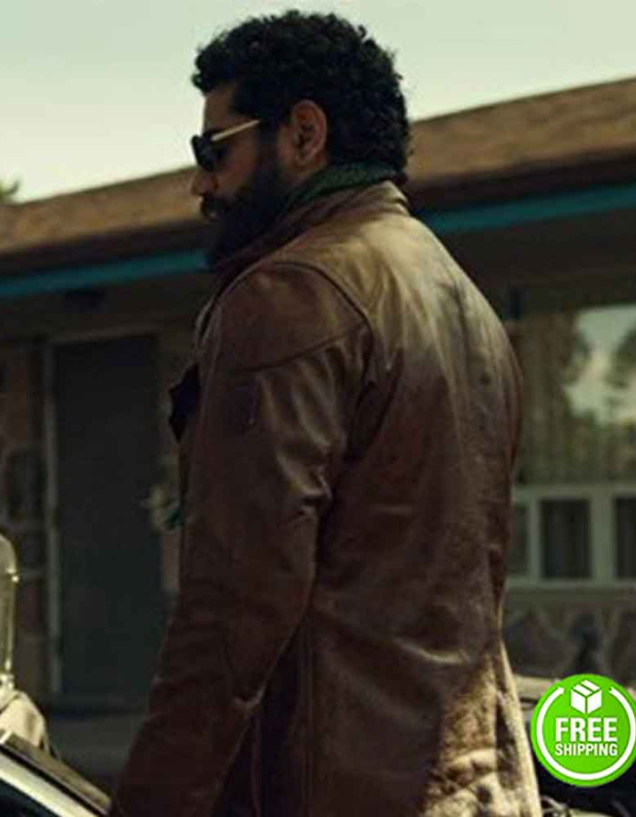 AMERICAN GODS SEASON 2 MOUSA KRAISH (THE JINN) BROWN LEATHER JACKET AMERICAN GODS SEASON 2 MOUSA KRAISH (THE JINN) BROWN LEATHER JACKET