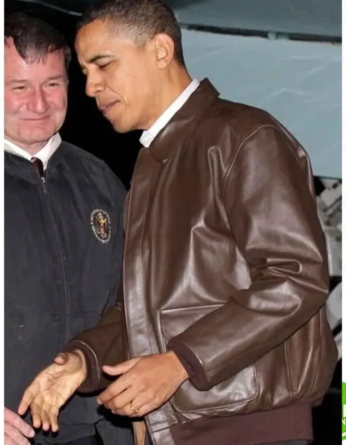 BARACK OBAMA BROWN JACKET