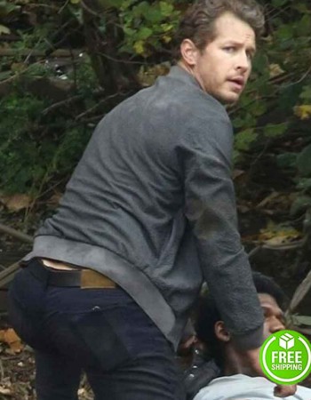 MANIFEST JOSH DALLAS (BEN STONE) BLACK LEATHER JACKET MANIFEST JOSH DALLAS (BEN STONE) BLACK LEATHER JACKET