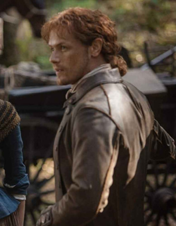 BLOODSHOT SAM HEUGHAN (JIMMY DALTON) BROWN JACKET BLOODSHOT SAM HEUGHAN (JIMMY DALTON) BROWN JACKET