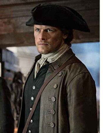 BLOODSHOT SAM HEUGHAN (JIMMY DALTON) BROWN JACKET