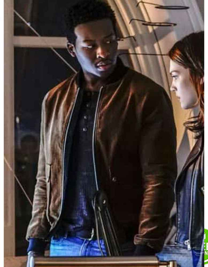 GOD FRIENDED ME BRANDON MICHEAL HALL (MILES FINER) SUEDE BOMBER JACKET