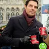 CHRISTMAS IN VIENNA BRENNAN ELLIOTT (MARK OLSEN) BLACK TRENCH COAT