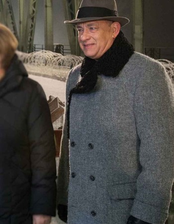 BRIDGE OF SPIES TOM HANKS (JAMES B. DONOVAN) GREY WOOL TRENCH COAT BRIDGE OF SPIES TOM HANKS (JAMES B. DONOVAN) GREY WOOL TRENCH COAT