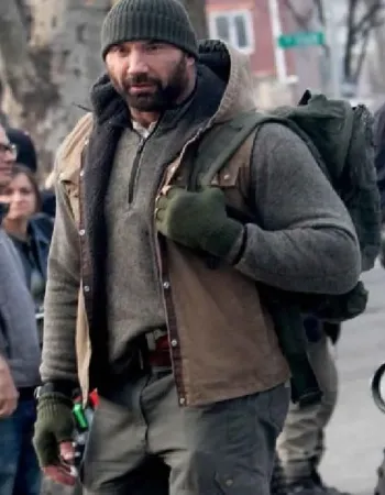 BUSHWICK DAVE BAUTISTA  BROWN COTTON VEST