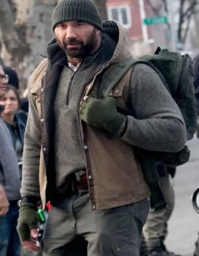 BUSHWICK DAVE BAUTISTA BROWN COTTON VEST BUSHWICK DAVE BAUTISTA BROWN COTTON VEST
