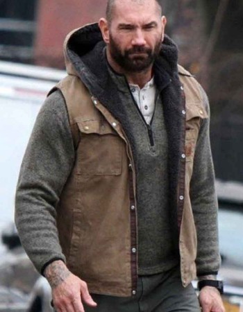 BUSHWICK DAVE BAUTISTA BROWN COTTON VEST BUSHWICK DAVE BAUTISTA BROWN COTTON VEST