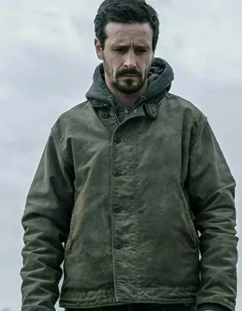 CAPTIVE STATE JAMES RANSONE (PATRICK ELLISON) HOODED GREEN COTTON JACKET 