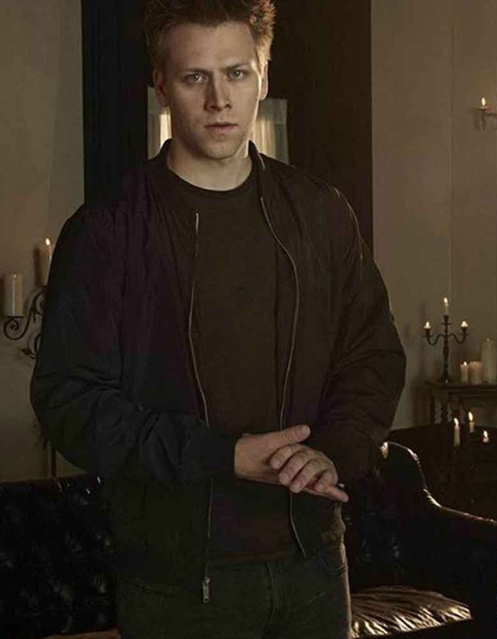 CLOAK AND DAGGER CARL LUNDSTEDT (LIAM WALSH) BLACK COTTON JACKET CLOAK AND DAGGER CARL LUNDSTEDT (LIAM WALSH) BLACK COTTON JACKET