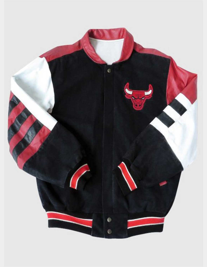 VINTAGE CHICAGO BULLS LEATHER JACKET VINTAGE CHICAGO BULLS LEATHER JACKET
