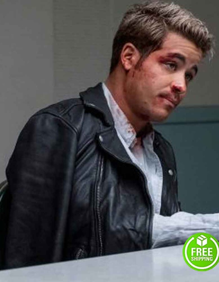 13 REASONS WHY SEASON 4 CHRISTIAN NAVARRO (TONY PADILLA) BLACK LEATHER JACKET