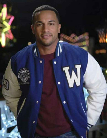 CHRISTMAS COMES TWICE MICHAEL XAVIER (GEORGE CAMPBELL)  LETTERMAN VARSITY JACKET 
