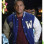 CHRISTMAS COMES TWICE MICHAEL XAVIER (GEORGE CAMPBELL)  LETTERMAN VARSITY JACKET 