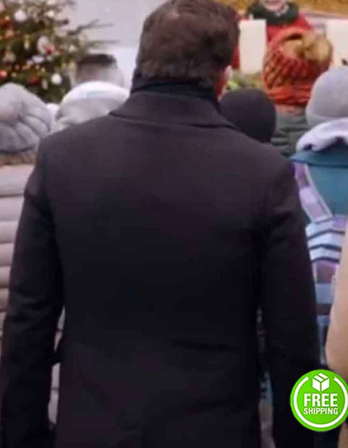 CHRISTMAS IN VIENNA BRENNAN ELLIOTT (MARK OLSEN) BLACK TRENCH COAT CHRISTMAS IN VIENNA BRENNAN ELLIOTT (MARK OLSEN) BLACK TRENCH COAT
