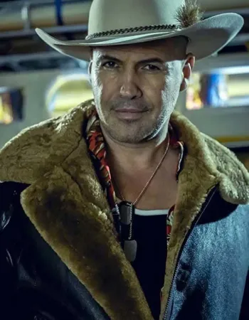 CURFEW BILLY ZANE SHEARLING LEATHER JACKET