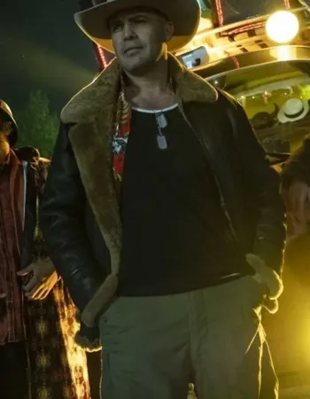 CURFEW BILLY ZANE SHEARLING LEATHER JACKET CURFEW BILLY ZANE SHEARLING LEATHER JACKET