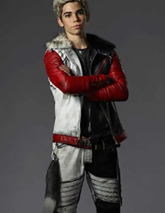Carlos Descendants Cameron Boyce Shearling Leather Jacket