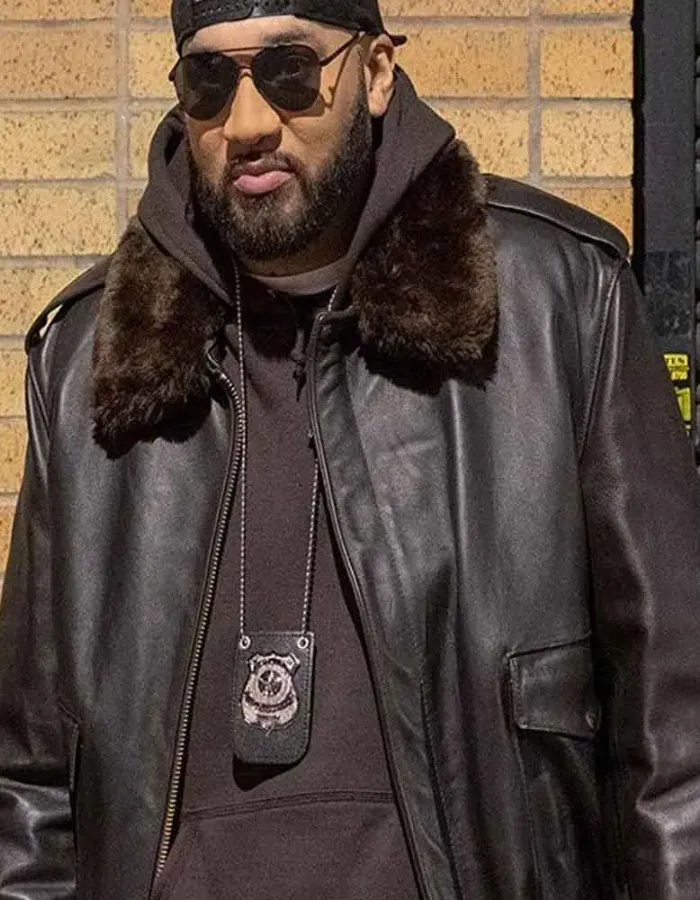 DESUS & MERO THE KID MERO BROWN LEATHER JACKET