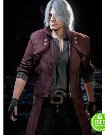 DEVIL MAY CRY 5 DANTE LEATHER TRENCH COAT