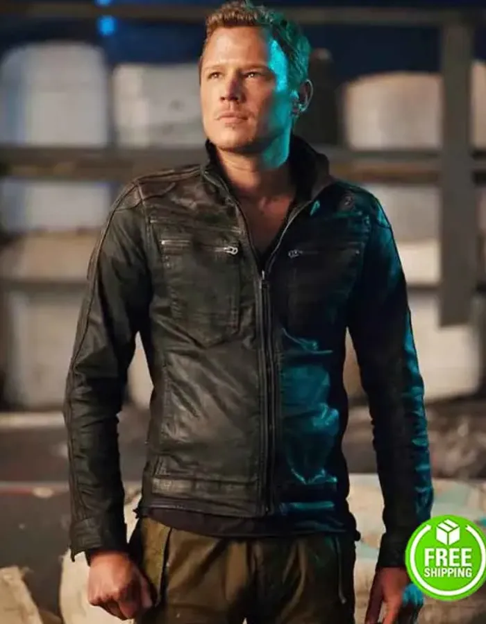 DOMINION CHRISTOPHER EGAN (ALEX LANNEN) LEATHER JACKET DOMINION CHRISTOPHER EGAN (ALEX LANNEN) LEATHER JACKET