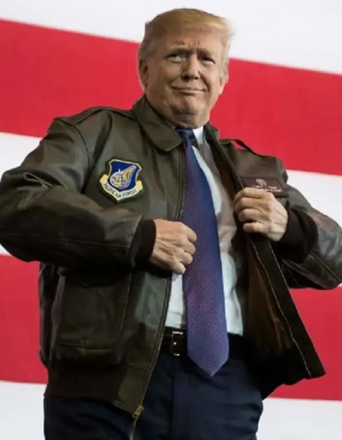 Donald Trump A2 Flight Bomber Leather Jacket