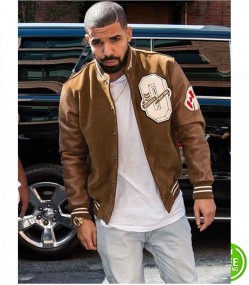 DRAKE BROWN VARSITY JACKET DRAKE BROWN VARSITY JACKET