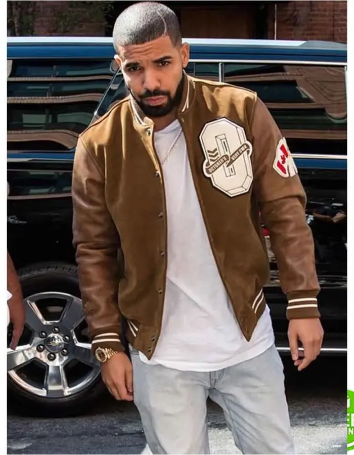 DRAKE BROWN VARSITY JACKET DRAKE BROWN VARSITY JACKET