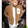 DRAKE BROWN VARSITY JACKET DRAKE BROWN VARSITY JACKET
