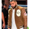 DRAKE BROWN VARSITY JACKET DRAKE BROWN VARSITY JACKET