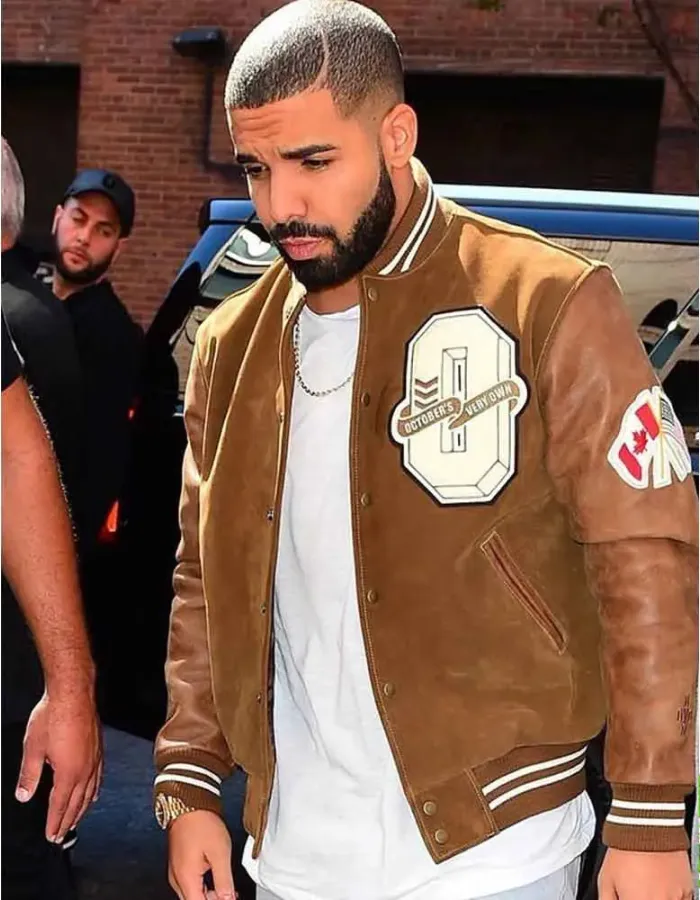 DRAKE BROWN VARSITY JACKET DRAKE BROWN VARSITY JACKET
