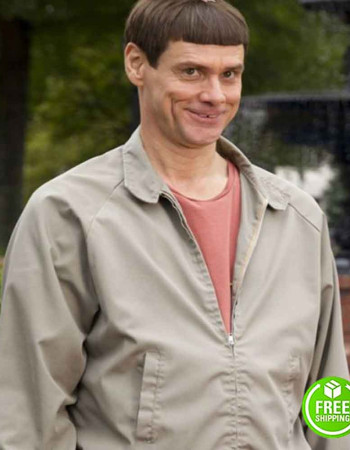 DUMB AND DUMBER JIM CARREY (LLOYD CHRISTMAS) GREY COTTON JACKET