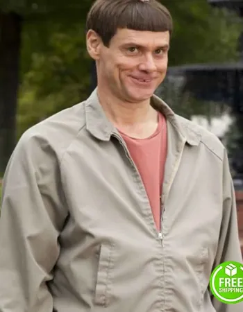 DUMB AND DUMBER JIM CARREY (LLOYD CHRISTMAS) GREY COTTON JACKET