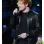 ED SHEERAN BLACK BOMBER LEATHER JACKET