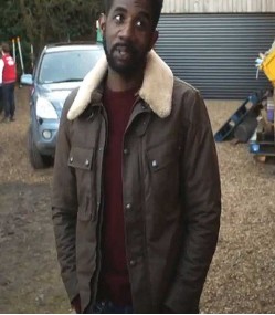 FINDING ALICE RHASHAN STONE BROWN JACKET