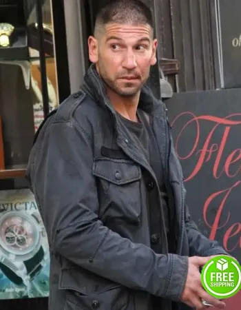 DAREDEVIL SEASON 2 JON BERNTHAL (FRANK CASTLE) BLACK COTTON JACKET