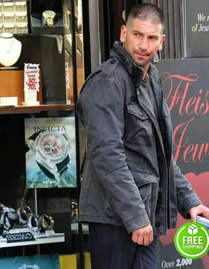 DAREDEVIL SEASON 2 JON BERNTHAL (FRANK CASTLE) BLACK COTTON JACKET