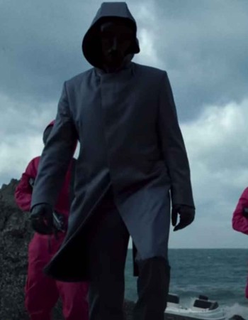 SQUID GAME LEE BYUNG-HUN (FRONTMAN) LEATHER COSTUME COAT