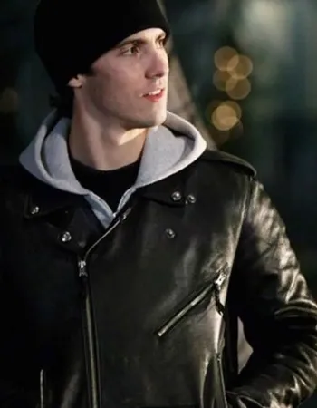 GILMORE GIRLS MILO VENTIMIGLIA (JESS MARIANO) BLACK LEATHER JACKET