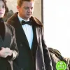 HAWKEYE JEREMY RENNER (CLINT BARTON) FUR COLLAR BLACK WOOL TRENCH COAT