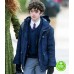 THE UNDOING NOAH JUPE (HENRY FRASER) BLUE COTTON JACKET