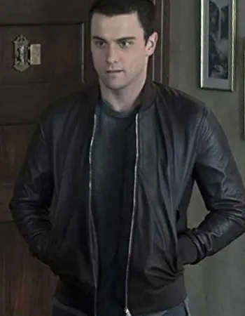 HOW TO GET AWAY WITH MURDERER JACK FALAHEE (CONNOR WALSH) BLACK LEATHER JACKET