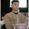 ITAEWON CLASS PARK SAE RO YI (PARK SEO-JOON) LEATHER BOMBER JACKET