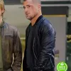MACGYVER GEORGE EADS (JACK DALTON) BLACK BOMBER LEATHER JACKET