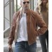 JASON STATHAM BOMBER BROWN JACKET
