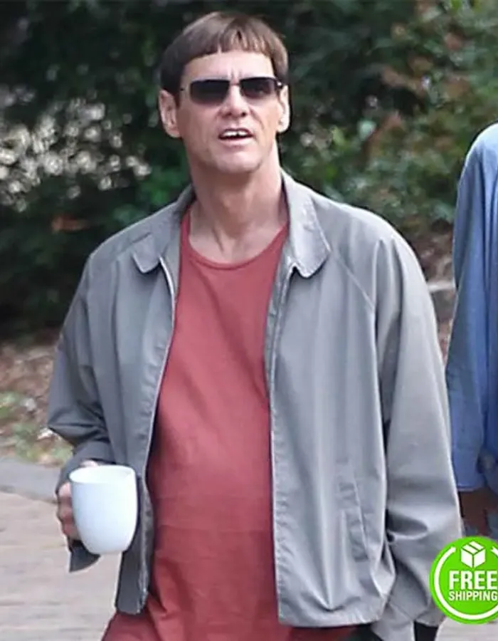 DUMB AND DUMBER JIM CARREY (LLOYD CHRISTMAS) GREY COTTON JACKET DUMB AND DUMBER JIM CARREY (LLOYD CHRISTMAS) GREY COTTON JACKET