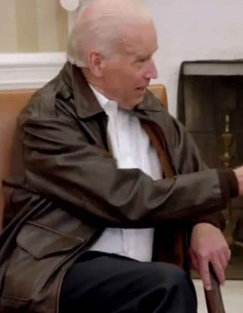 JOE BIDEN BROWN AVIATOR JACKET