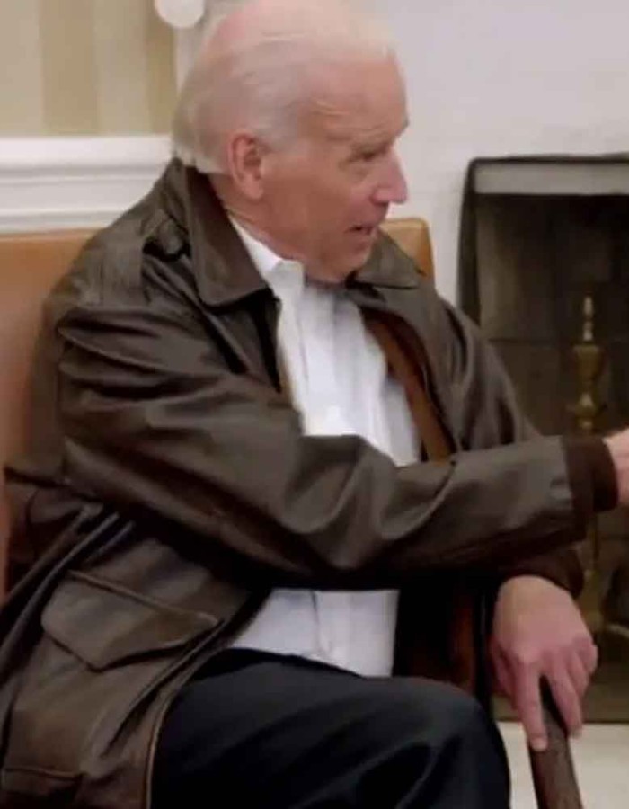 JOE BIDEN BROWN AVIATOR JACKET JOE BIDEN BROWN AVIATOR JACKET