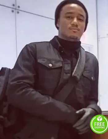 SHAFT JESSIE T. USHER (JOHN JJ SHAFT) BLACK COTTON JACKET