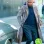 SHAFT SAMUEL L. JACKSON (JOHN SHAFT) GREY SUEDE LEATHER DUSTER COAT